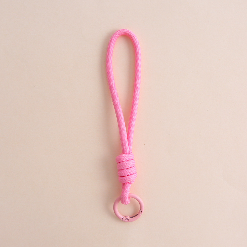 [pink] mobile phone lanyard + spring buckle