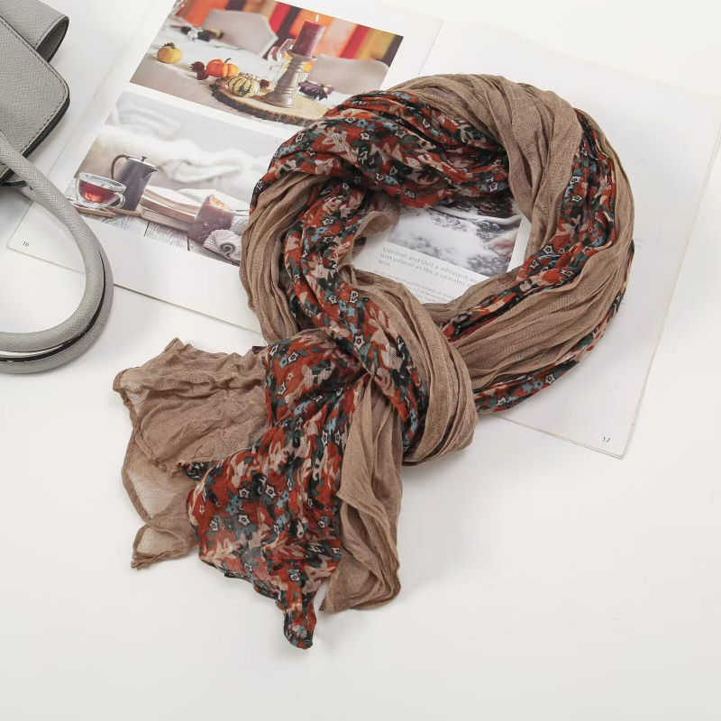 플로럴 플리츠 스타일 포카키