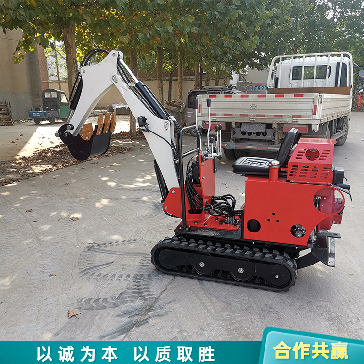 多功能08型小挖机 全地形微型履带挖掘机 果园挖树坑挖机