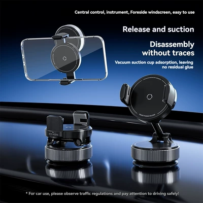 Car phone holder: with magnetic vacuum magsafe