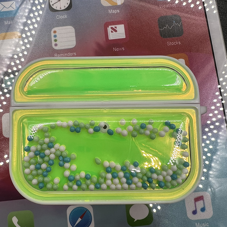 Suitable for AirPodsPro earphone case protective cover decompression creative shaking bubble beads personality cute new