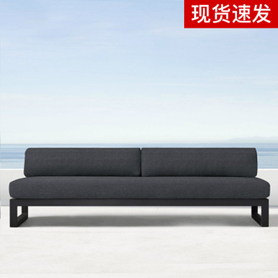 Sofá al aire libre esquina patio al aire libre jardín terraza casa modelo simple silla china impermeable sol muebles de aleación de aluminio