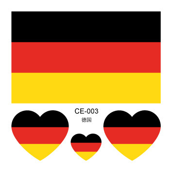 Colección completa de banderas nacionales Spot Juegos del Día Nacional Pegatinas de bandera de amor Pegatinas de tatuajes Pegatinas faciales impermeables para hombres y mujeres Pegatinas de actividad