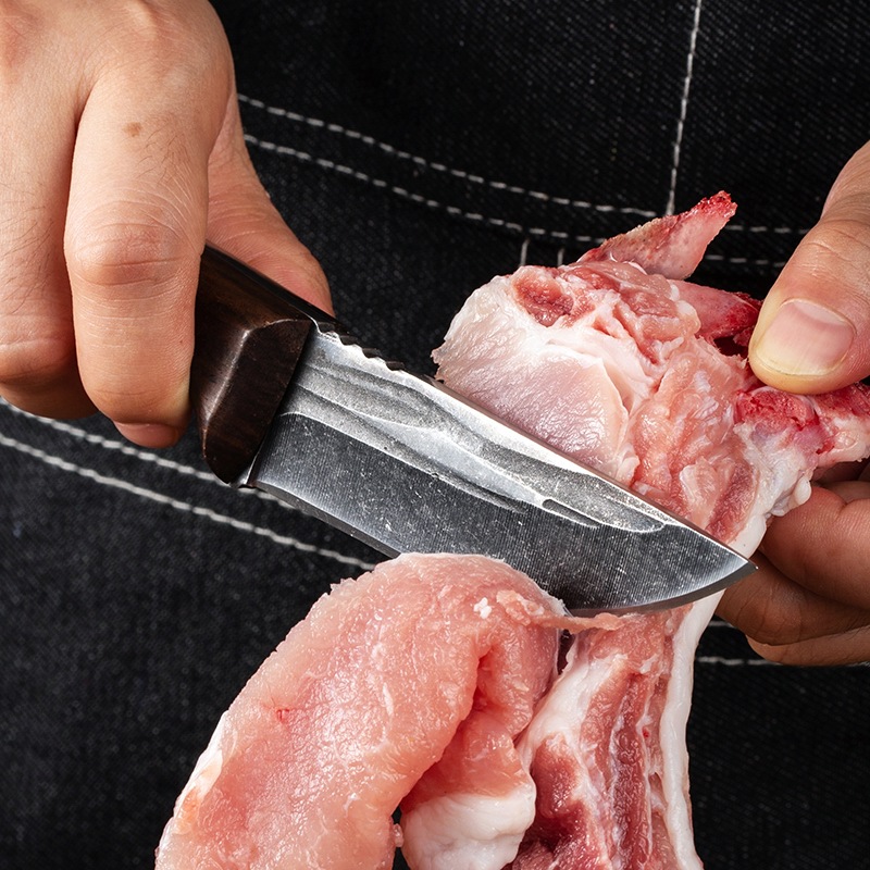 便携烤肉刀吃牛羊分割肉刀水果刀削皮刀；卖肉剔骨商用专业剔骨刀