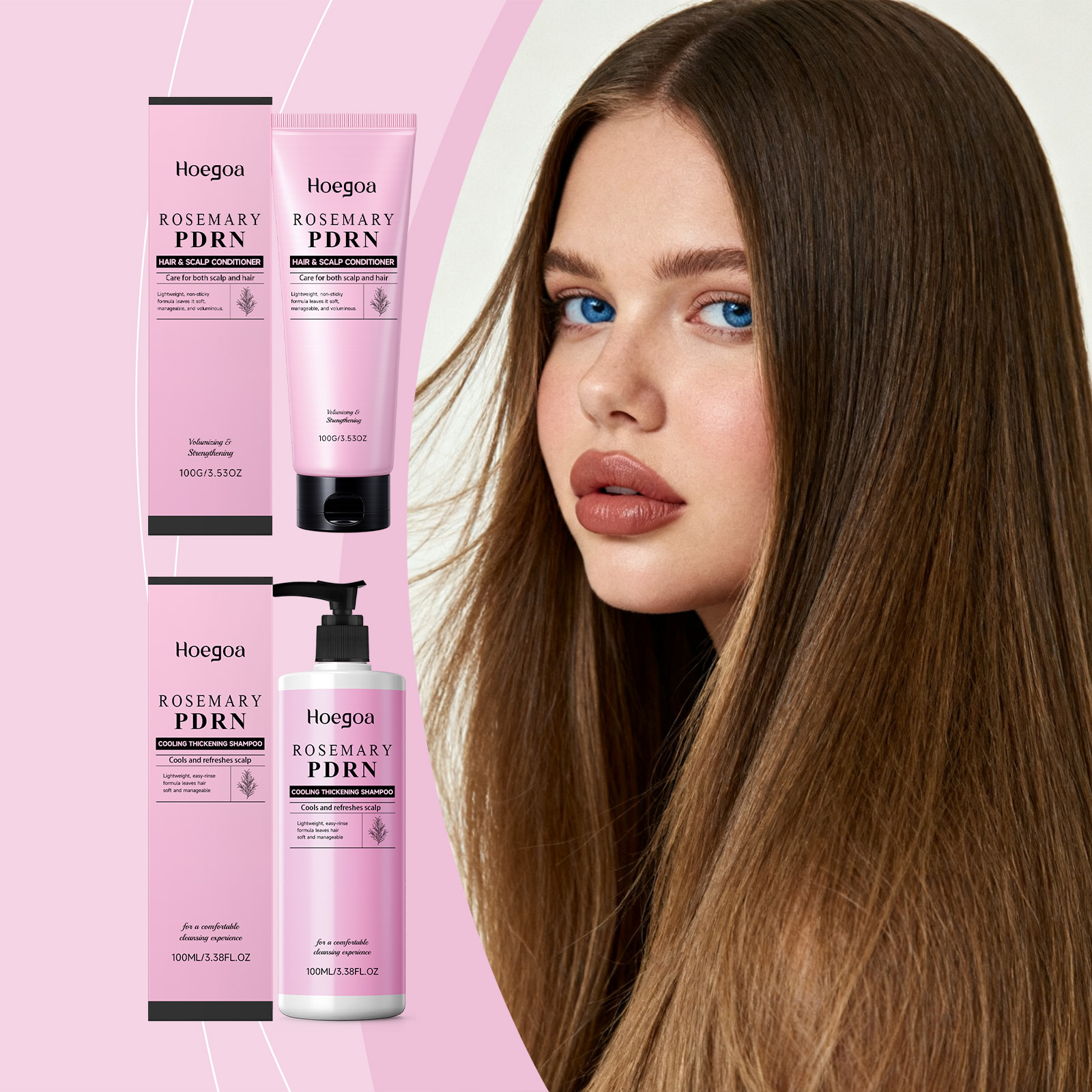 HOEGOA 氨基酸洗护发系列 保湿滋润头发清爽洁净舒适洗发护理