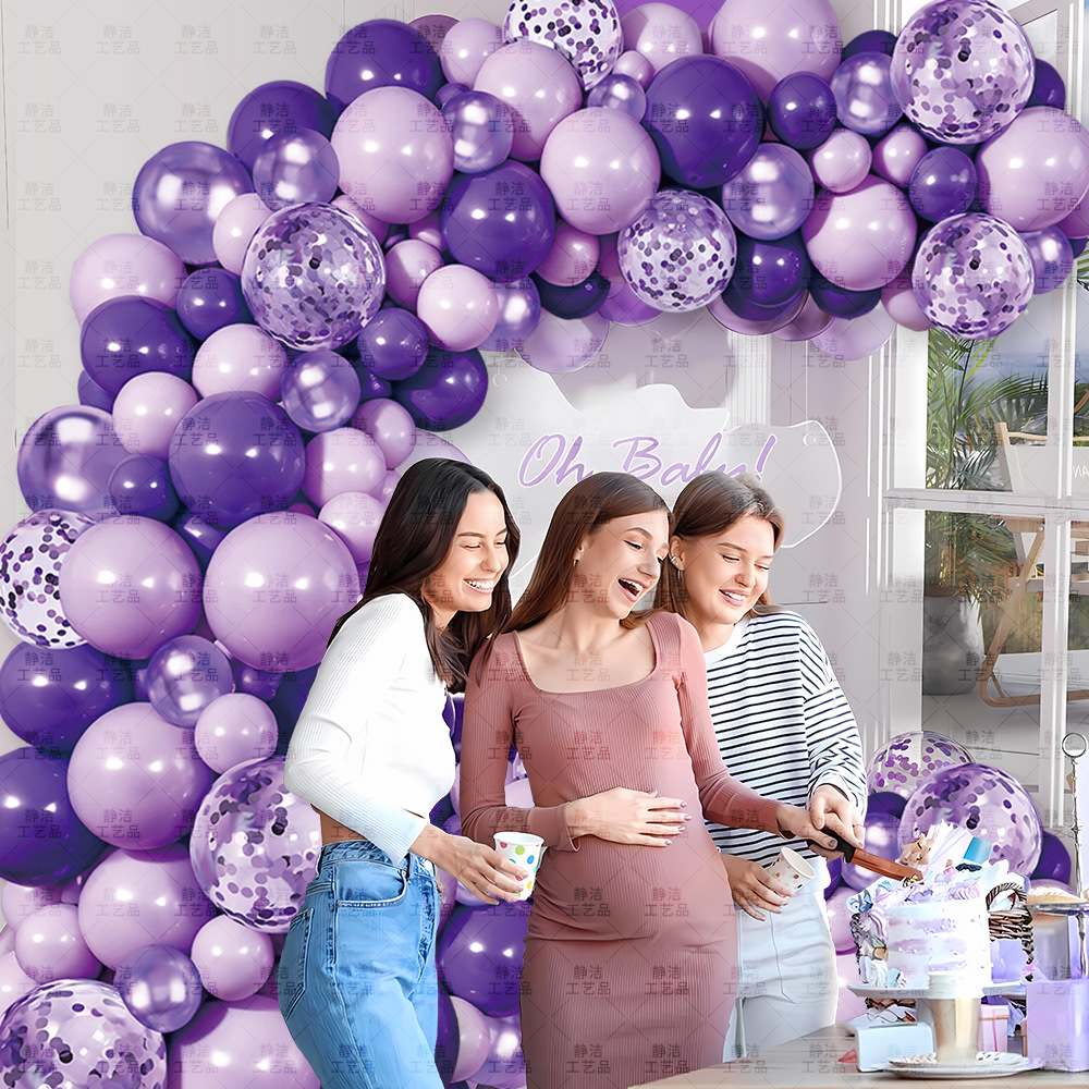 Fiesta de cumpleaños decoración de tiendas paquete de cadena de globo macarón set de globo escenario de diseño de globo arco boda