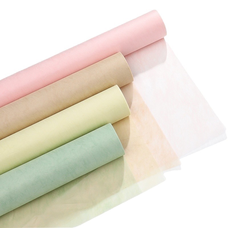 Huaxi Leche Cotton Ramo de papel de revestimiento superior y fácil de modelar Ramo impermeable Floristería Papel de embalaje de flores Comercio exterior al por mayor