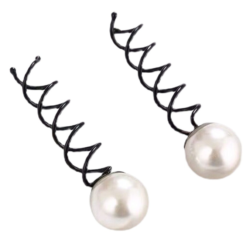 Korean Lazy Simple Hairpin Headdress Spiral Hairpin Styling Fixed Back Head Ball Hairpin