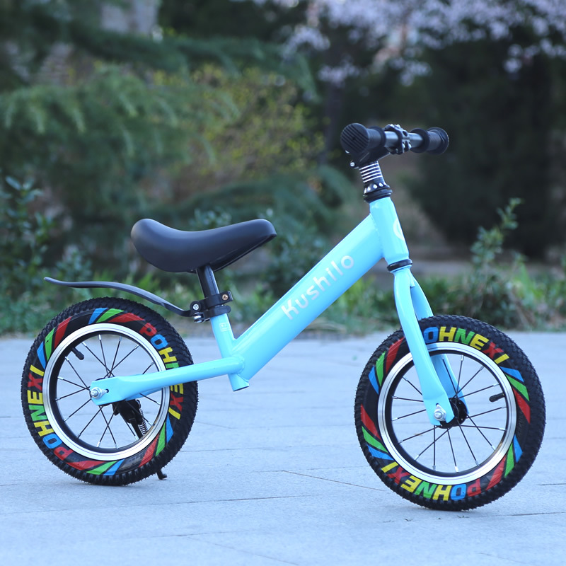 Bicicleta de equilibrio para niños con pedal, bicicleta de dos ruedas de 2 - 6 - 10 años, neumático para bicicleta sin pedal