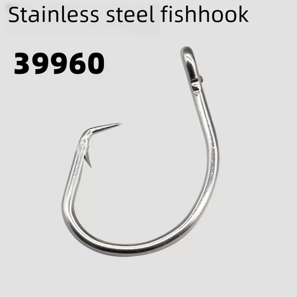 Stainless steel fishhook 39960 back Hook ring hook trolling boat fishing hook golden gun fishhook shark hook sea fishing hook