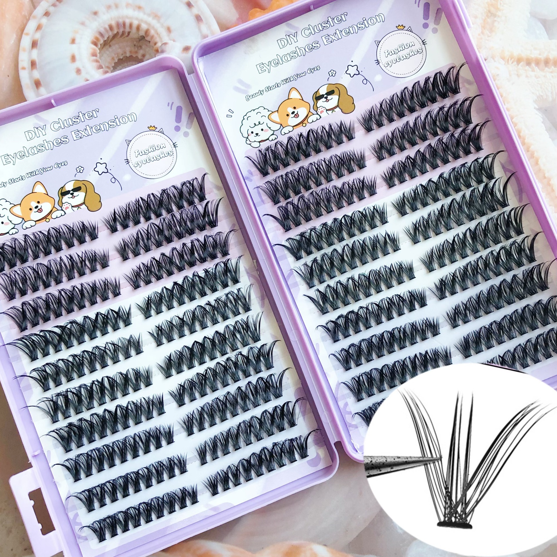 Las pestañas falsas transfronterizas proporcionan pestañas falsas de gran capacidad sin pegamento.