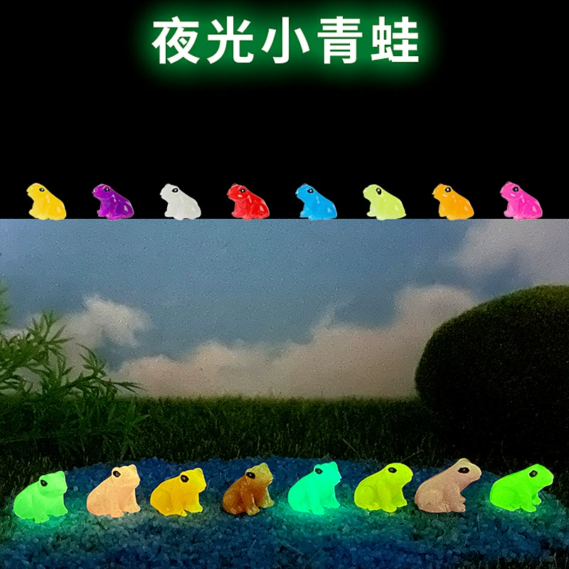 Colorful doll, creative accessory, frog, micro landscape