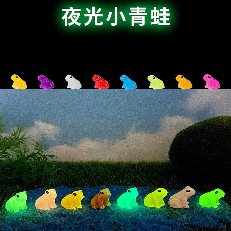 Colorful doll, creative accessory, frog, micro landscape