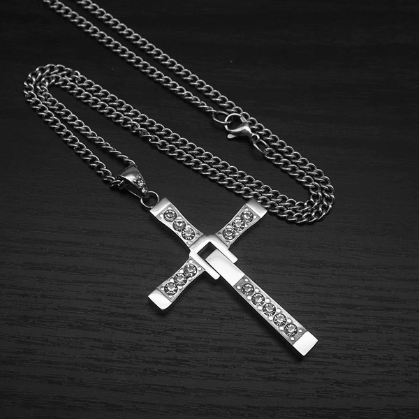 Steel color large size with 55cm Cuban chain