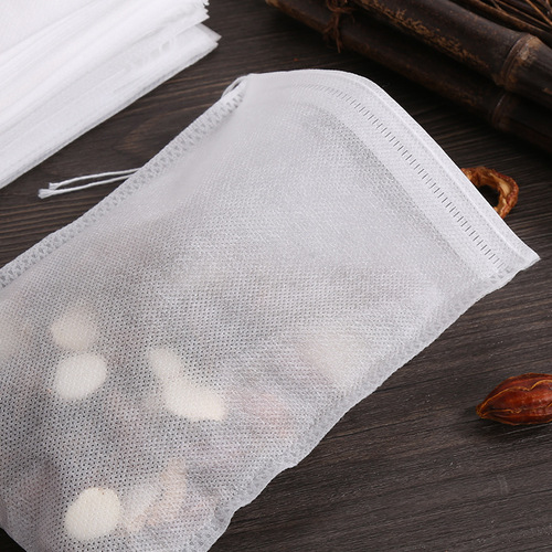 100 pieces of non-woven fabric 16*21cm threaded disposable tea bags, decoction bags, tea bags, soup bags, residue filter bags