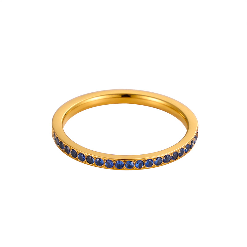 Wholesale Jewelry Modern Style Classic Style Geometric 304 Stainless Steel Zircon Rings display picture 7