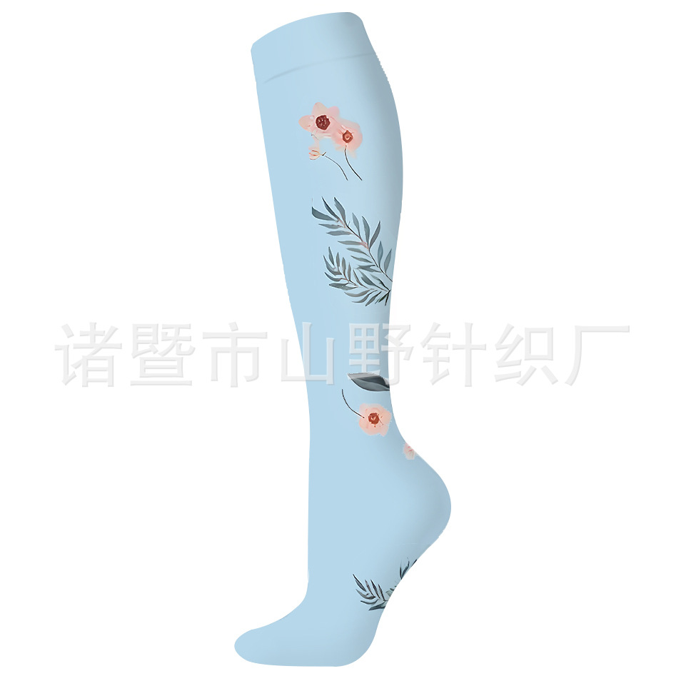 Calcetines Largos de Compresión Deportivos 200N de Nailon, Respirable y Absorción del Sudor, para Correr image 176