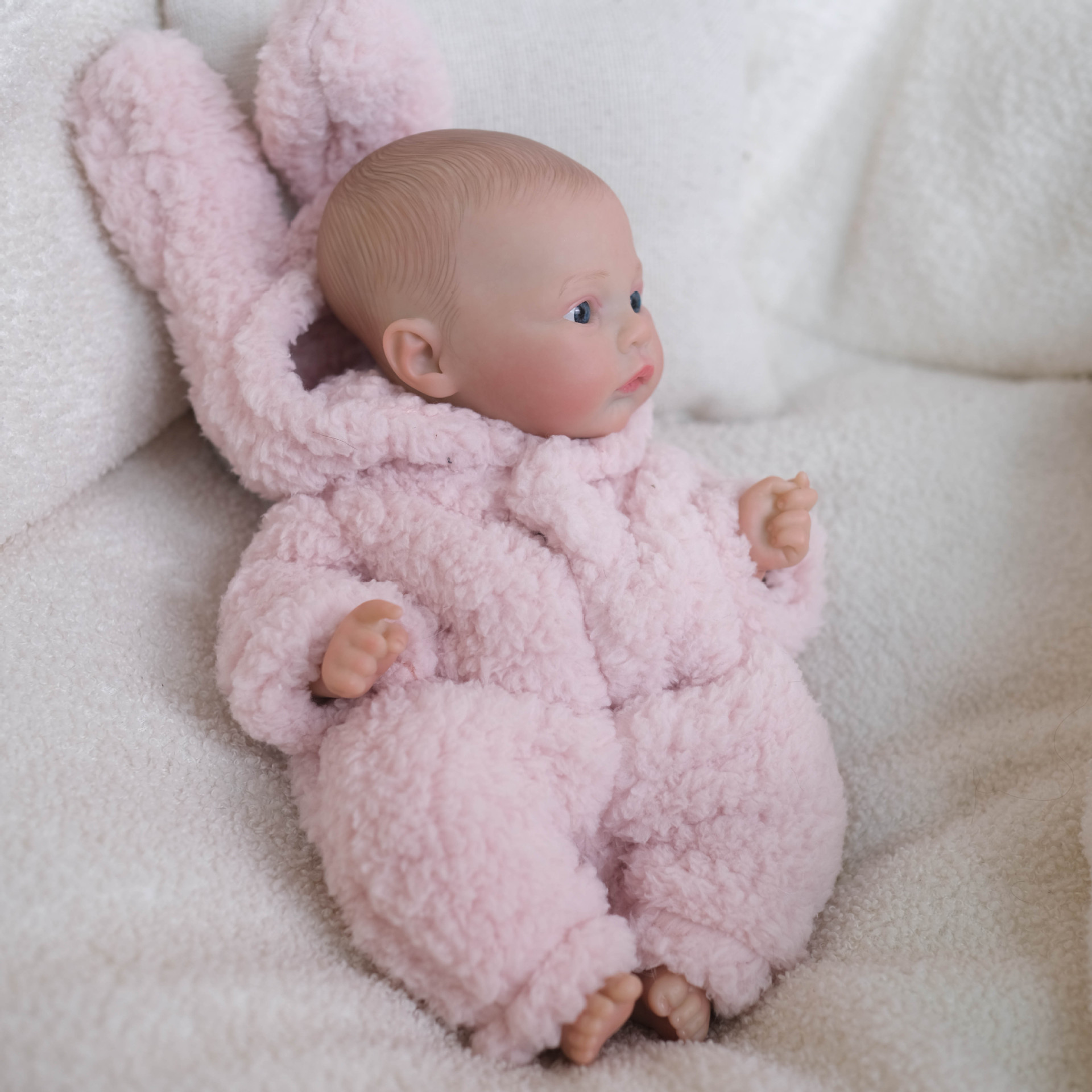 12 pulgadas de polvo para abrir los ojos de peluche camiseta muñeca meadow muñeca de simulación de juguetes, muñeca de plástico