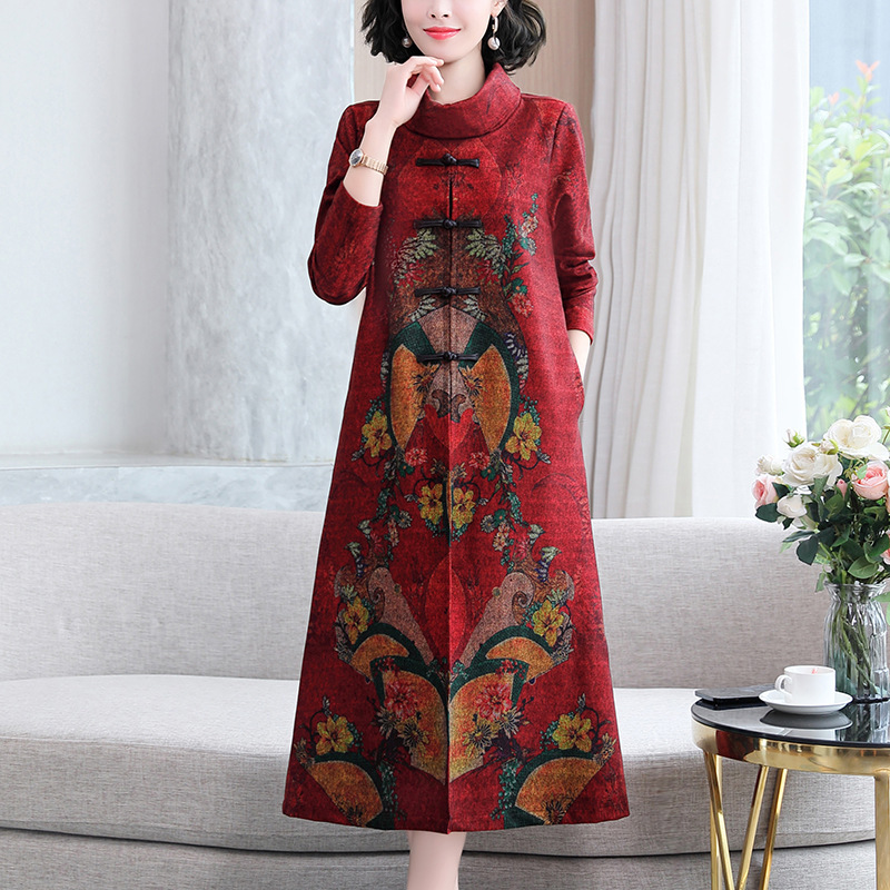Ladieswear's Dress Women's Spring & Fall Chinese Style Cheongsam Large Size Wedding Dress Wedding Banquet Dress 2025 New Style Ladieswear's Dress Women's Spring & Fall Chinese Style Cheongsam Large Size Wedding Dress Wedding Banquet Dress 2025 New Style