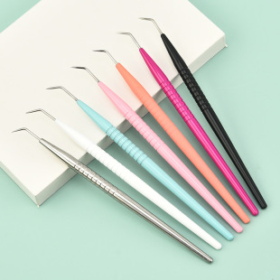 Multi-Color in stock eyelash grafting eyelash pick-up stick beauty beauty makeup tool stainless steel eyelash doll hot eyelash pick-up stick
