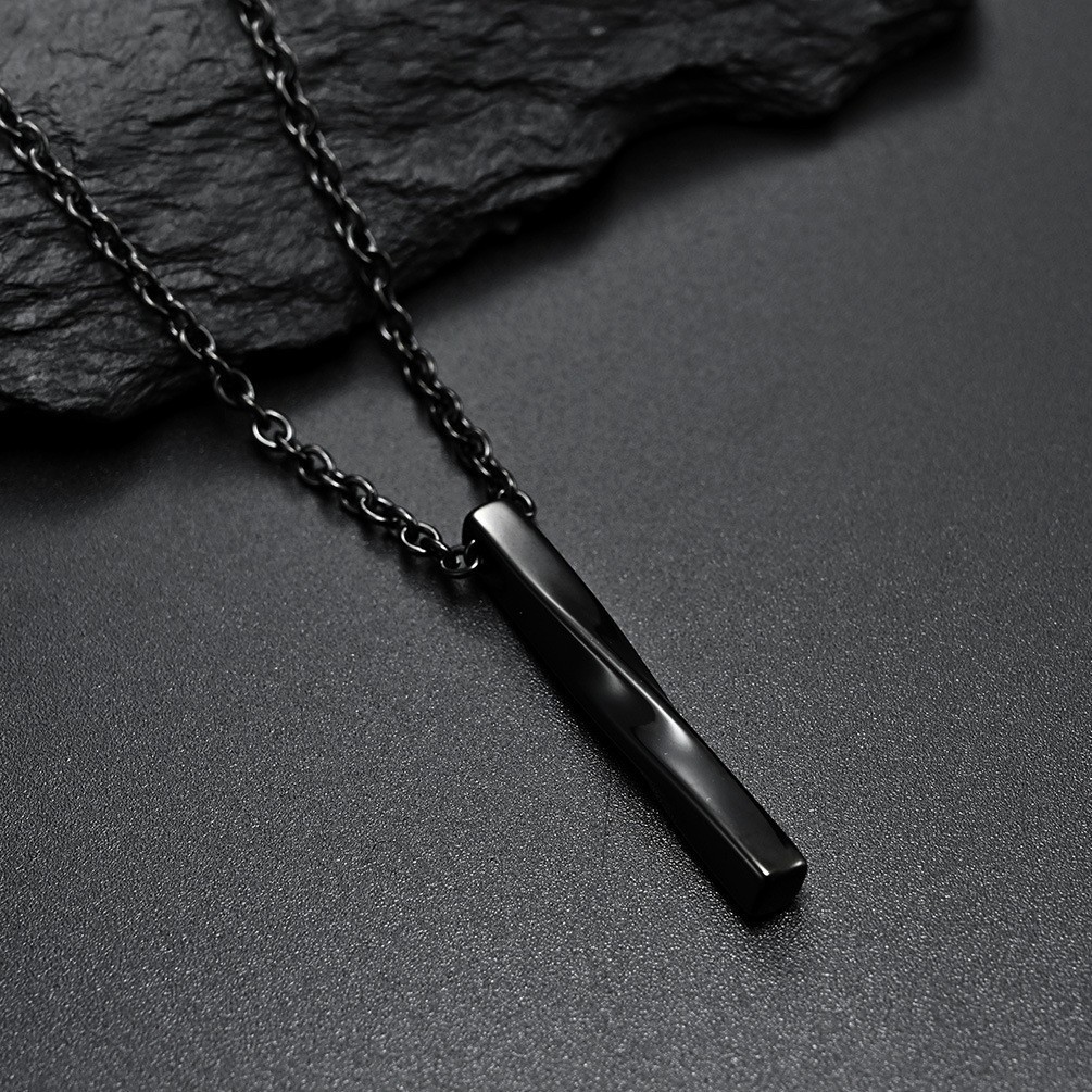 1 Piece Quantity Fashion Solid Color Stainless Steel Pendant Necklace 1 Piece