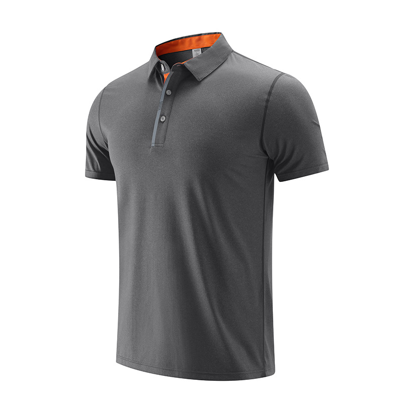 Verano casual deportes Polo camisa hombres y mujeres de cuello blanco de negocios de secado rápido camiseta manga corta en stock grupo pegatinas B impreso LOGO