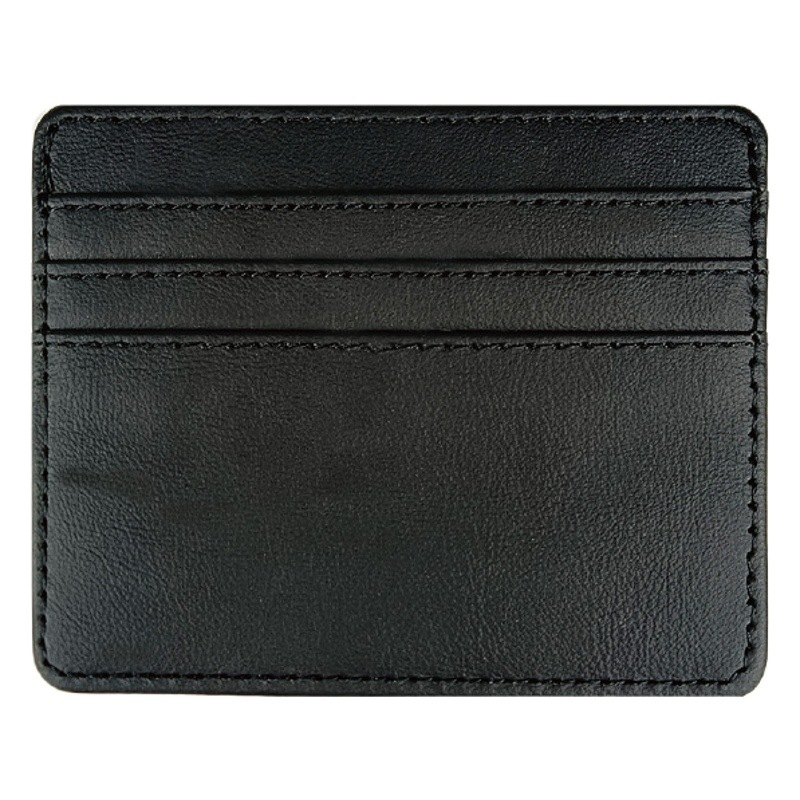 Tarjetero de estilo elegante para mujer, tarjetero de alta gama con gran capacidad, ranuras para múltiples tarjetas, delgado, compacto, exquisito, de piel sintética de PU.