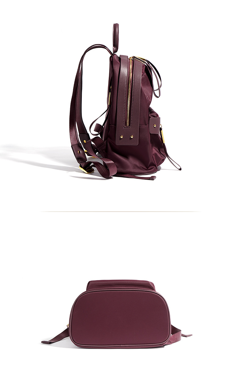 Title 8, Mochila Casual Feminina de Couro Bovino e Nylon...