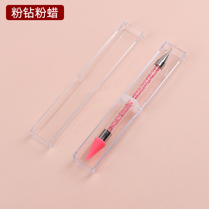 FUENTE Taladro de uñas de fábrica crayón de cera viene con taladro de punto pegajoso taladro de descarga taladro de succión pluma Punta de grano pluma herramienta de joyería