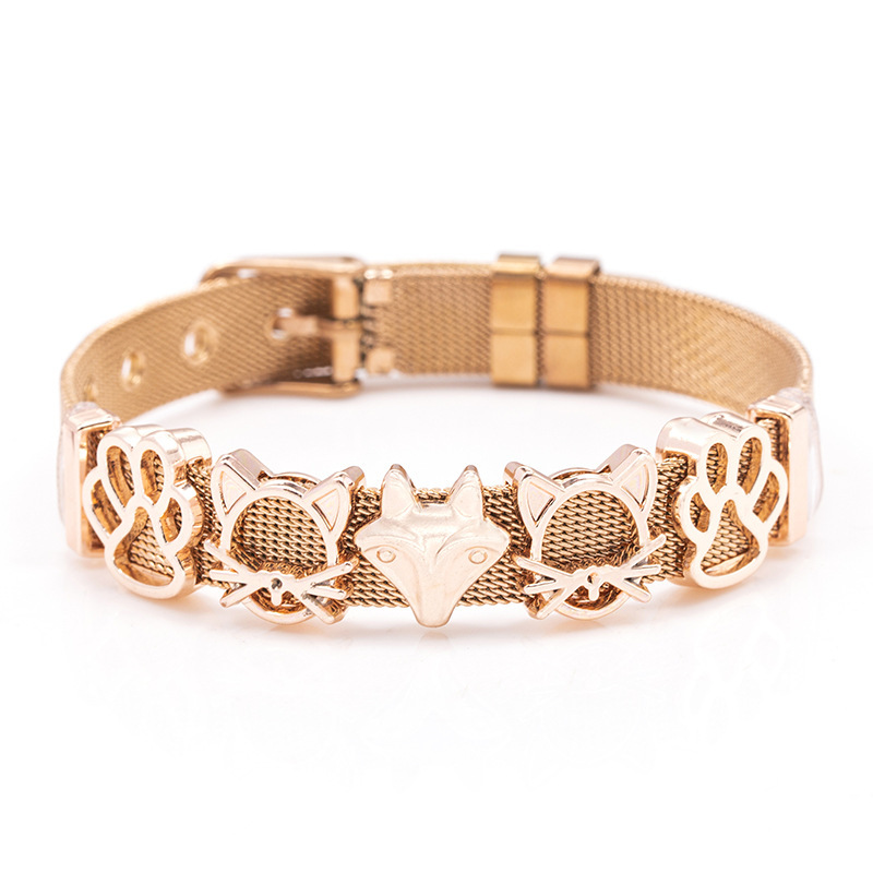 Plating Design Cute Style Cute Animal Stainless Steel Plating Watch Strap