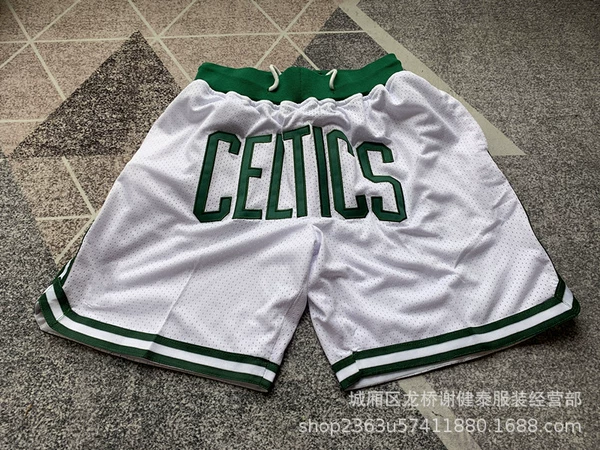 Celtics bag pants white