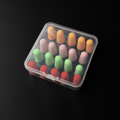 8cm transparent plastic square box with lid, heightened storage box for small products, gift packaging box