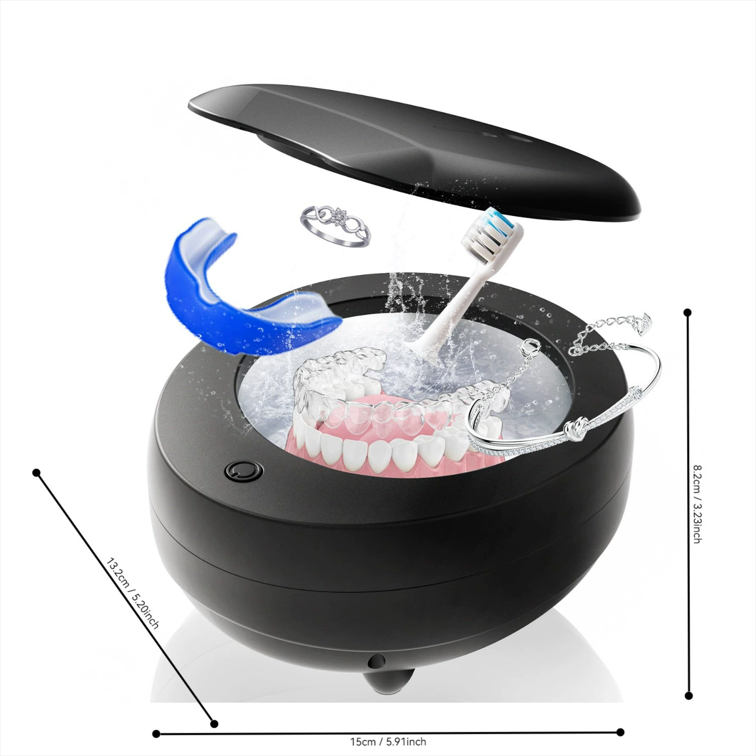 Ultrasonic hygienic jewelry, cleaner, handheld bidet, for import