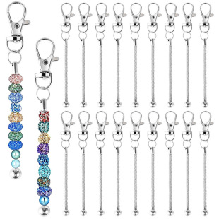 shein Amazon DIY Beaded Metal Stainless Steel Soft Chain Keychain Pendant Bag Jewelry Pendant
