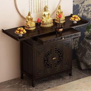 New Chinese-Style Eight Immortals Table, Non-Solid Wood Altar Table for Home Use, Rural Living Room, Home Hall, Entrance X&