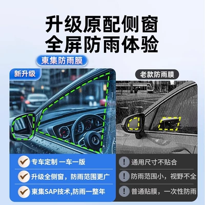 Rearview mirror rainproof sticker: Side Window Glass High Definition