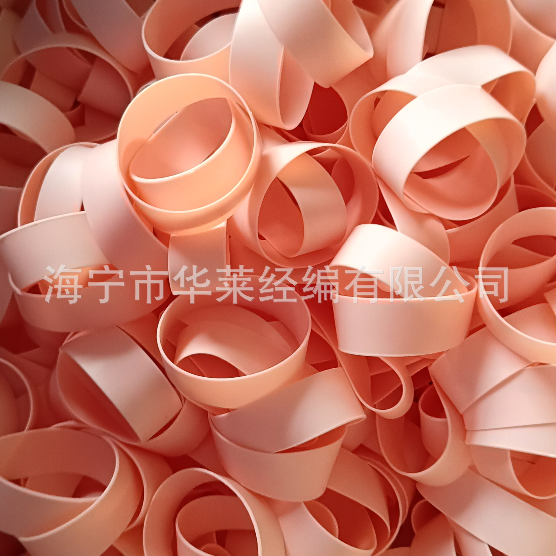 浙江华莱 粉色硅胶防滑圈 食品级硅胶绑带 茶桶玻璃瓶硅胶捆扎带