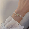 Fresh cute universal crystal bracelet, cat's eye