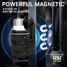 磁吸水壶包大容量运动健身磁铁杯套跨境多功能便携防水斜挎包批发