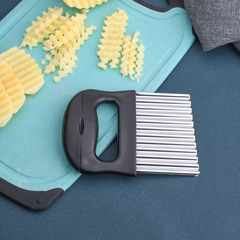 New Wolf Tooth Potato Knife Set with Peelers, Slicer, Wavy Knife for Home Use, Multifunctional Potato Strip Cutter