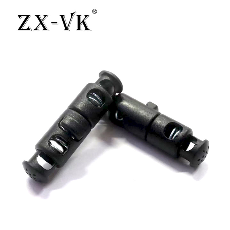 Fábrica de almohada en forma de U hebilla de cuerda almohada de cuello de plástico de doble cabeza hebilla de resorte de doble agujero hebilla de cuerda campana accesorios de ajuste elástico image 4