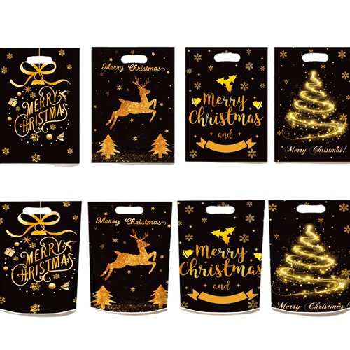Christmas Candy Bag Creative Handbag Children's Gift Gift Bag Wholesale Christmas Tree Reindeer Print Bag