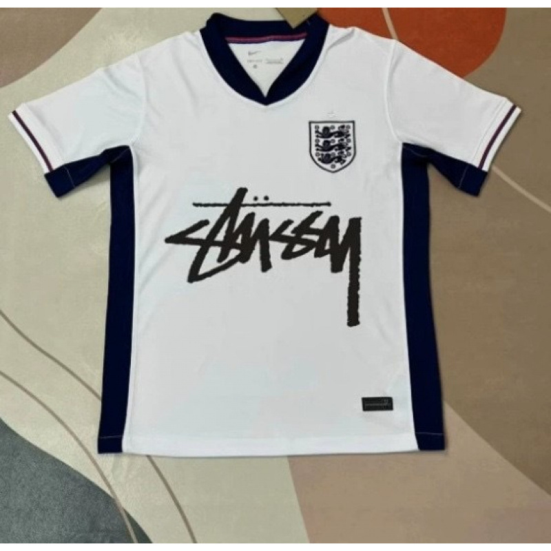 Stussy x Nike x England 2024/25 Home Jersey White