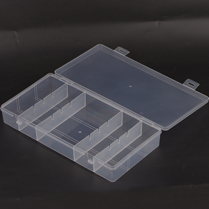 Caja Organizadora para Pestañas y Uñas Transparente de Plástico