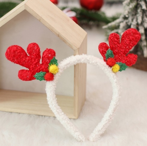 新しいクリスマスパーティーショー装飾子供のギフトクリスマス用品ヘッドバックルヘアフープ組み合わせメーカー卸売|undefined