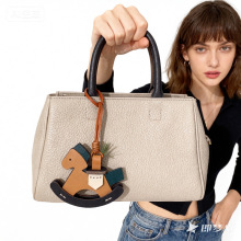 摇摇马包包挂件新款创意真皮可爱装饰小木马挂饰女汽车后视镜吊饰