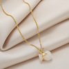 Necklace, chain for key bag  with bow, accessory, 2022 collection, for luck, light luxury style