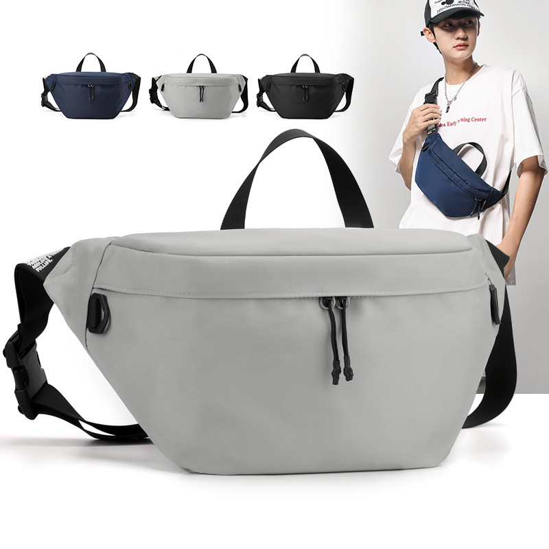 2025 Spring New Men's Large Capacity Chest Bag Trendy All-match Fashionable Crossbody Bag Casual Shoulder Bag Niche Waist Bag