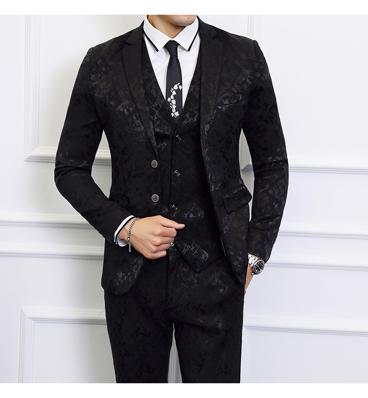 블랙 탑 + 조끼 + 바지