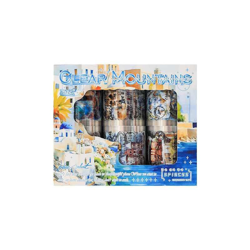 Shanye Qingkuang clásico retro europeo y americano mansión tema arquitectónico pet impermeable libro de mano material etiqueta de decoración